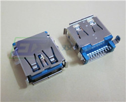 USB3.0 A/F SMT 沉板式方脚