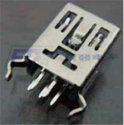 MINI USB 5P/F 180°DIP
