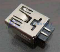 MINI USB 5P/F 180°焊线