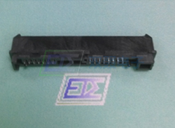 SATA 22P 母座带PCB板 焊线式 180°