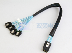 MINI SAS 36P对SATA 7P五金弹片*4