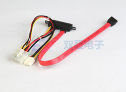 SATA7+15P 母头带螺孔对 SATA7P+PH4.2 8P+小四P